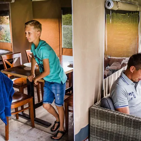 Safari Tent With Its Own Sanitary Facilities On A On The Gulperberg *
