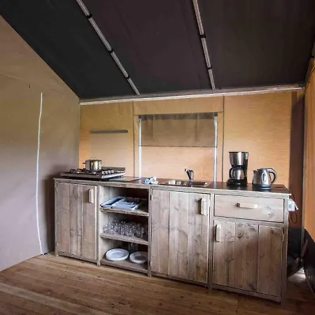 Safari Tent With Its Own Sanitary Facilities On A On The Gulperberg Luxury tent